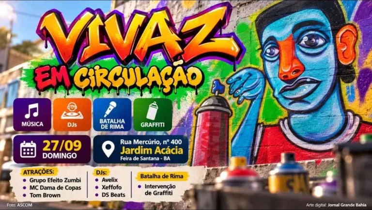 Projeto VIVAZ em Circulação: Graffiti, Música e Cultura Hip-Hop em Feira de Santana