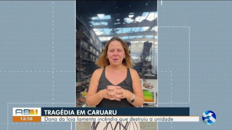 Incêndio em Caruaru Destrói Loja e Deixa Proprietária em Luto Incêndio em Caruaru Destrói Loja e Deixa Proprietária em Luto