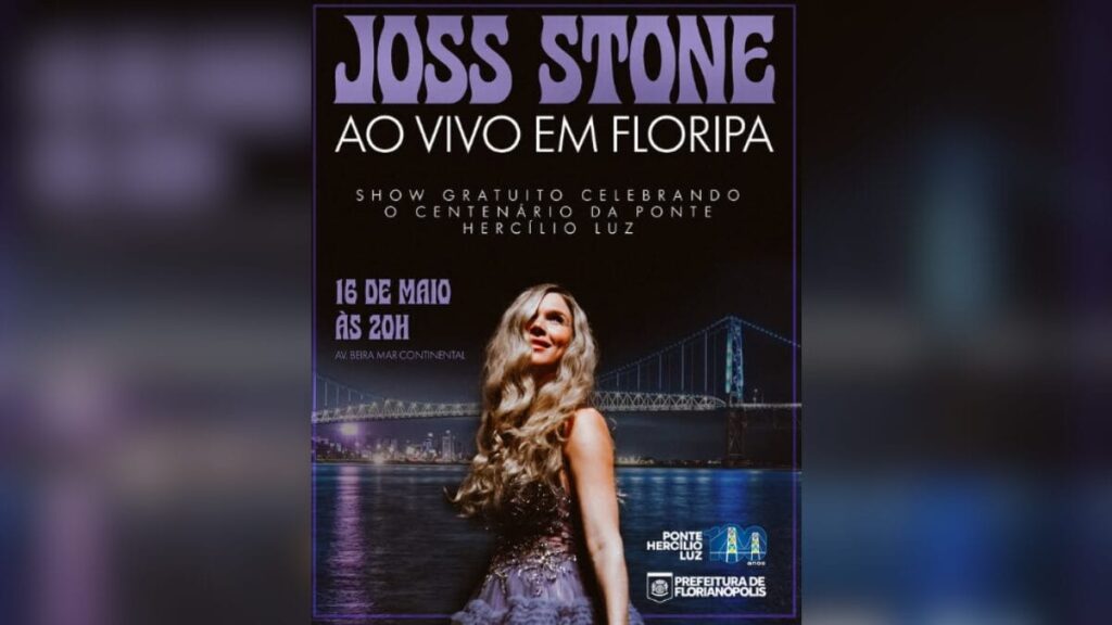 Show Gratuito de Joss Stone em Florianópolis: Linha de Ônibus Exclusiva e Segurança Reforçada Show Gratuito de Joss Stone em Florianópolis: Linha de Ônibus Exclusiva e Segurança Reforçada