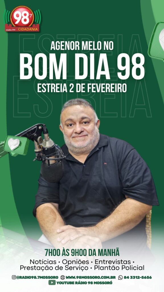 Agenor Melo Retorna ao Rádio com Novo Programa na FM Cidadania 98 em Mossoró