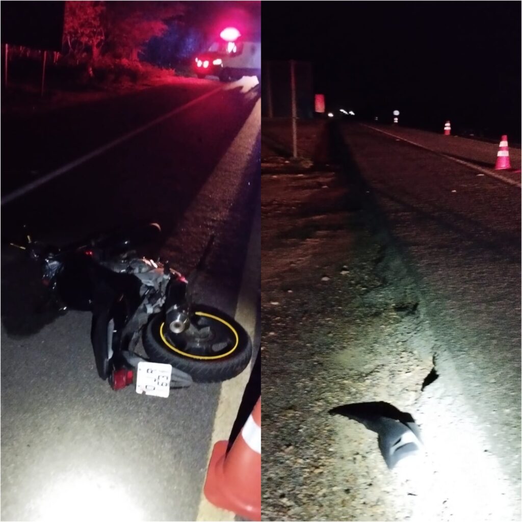 Tragédia na BR-110: Motociclista perde a vida após colisão com jumento e caminhonete Tragédia na BR-110: Motociclista perde a vida após colisão com jumento e caminhonete