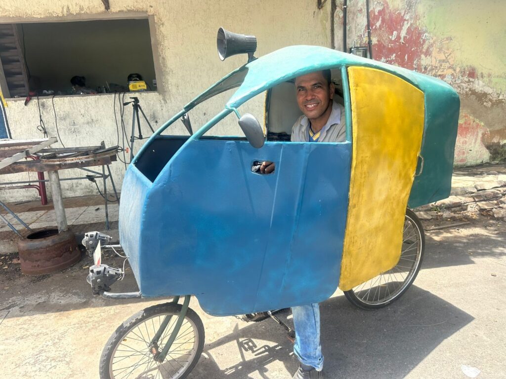 Invenção Criativa: Morador de Mossoró Cria Bicicóptero e Viraliza na Internet
