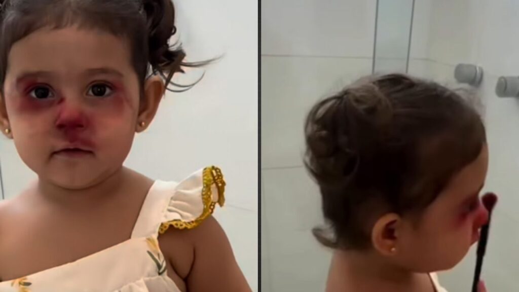 Mãe Encontra Filha Maquiada em Banheiro e Viraliza nas Redes Sociais Mãe Encontra Filha Maquiada em Banheiro e Viraliza nas Redes Sociais