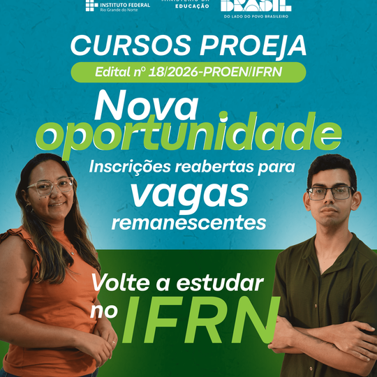 EJA Integrado: Inscrições Abertas para Vagas Remanescentes no Curso Técnico em Comércio – IFRN EJA Integrado: Inscrições Abertas para Vagas Remanescentes no Curso Técnico em Comércio - IFRN
