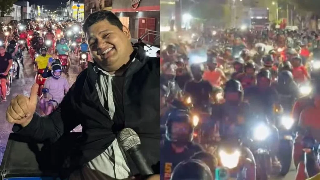 Influenciador mobiliza multidão em carreata fictícia em Mossoró e viraliza nas redes sociais