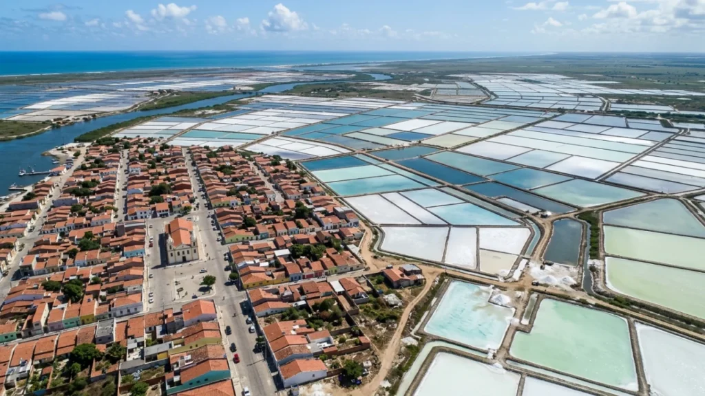 Grossos: O município potiguar onde o sal ainda é colhido à mão em salinas artesanais