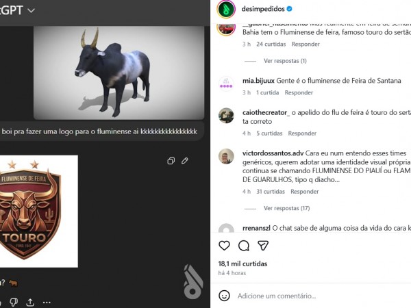 Novo escudo do Fluminense de Feira faz sucesso em página de humor esportivo Novo escudo do Fluminense de Feira faz sucesso em página de humor esportivo