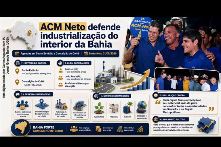 ACM Neto Defende Industrialização do Interior da Bahia em Visita a Santo Estêvão e Conceição do Coité ACM Neto Defende Industrialização do Interior da Bahia em Visita a Santo Estêvão e Conceição do Coit