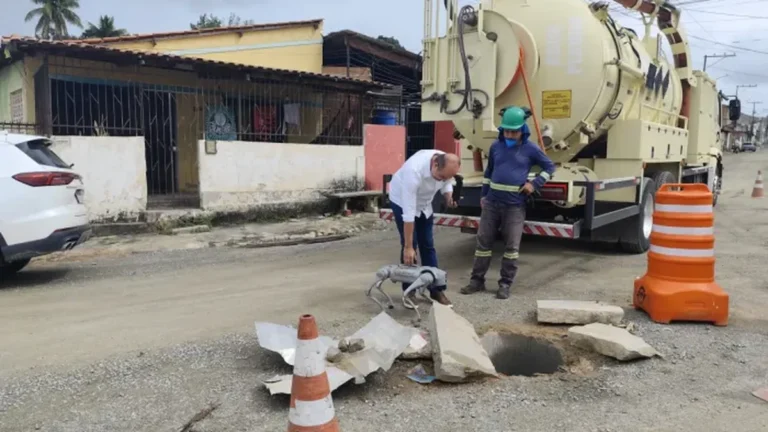 Tecnologia avança na prevenção de alagamentos em Alagoinhas com uso de robô inteligente