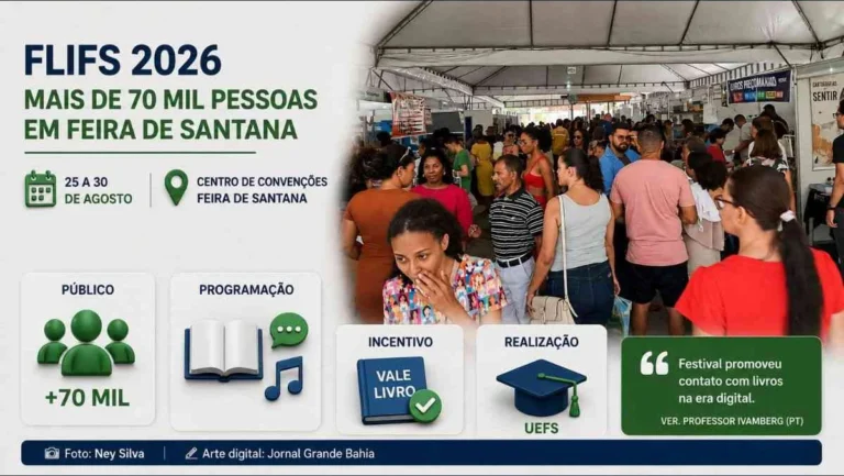 FLIFS conecta mais de 70 mil pessoas à literatura em Feira de Santana