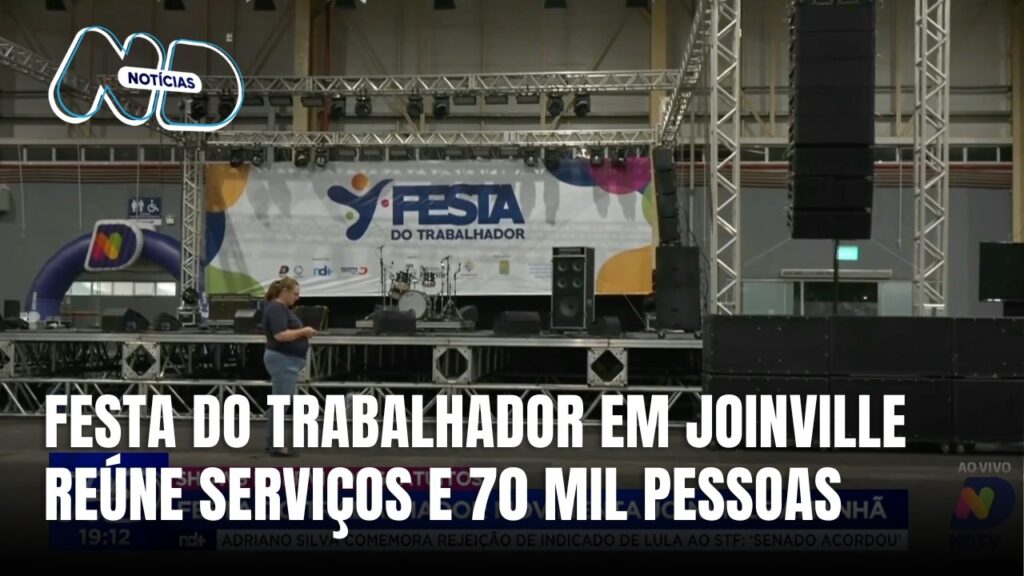 Festa do Trabalhador em Joinville: Shows e serviços gratuitos para 70 mil pessoas