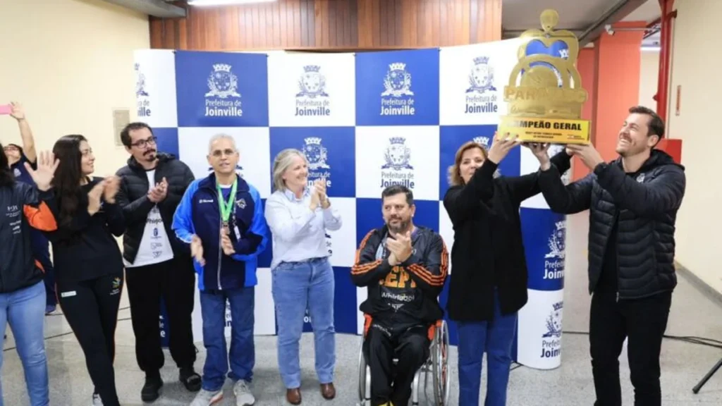 Joinville celebra bicampeonato no Parajasc com homenagem emocionante