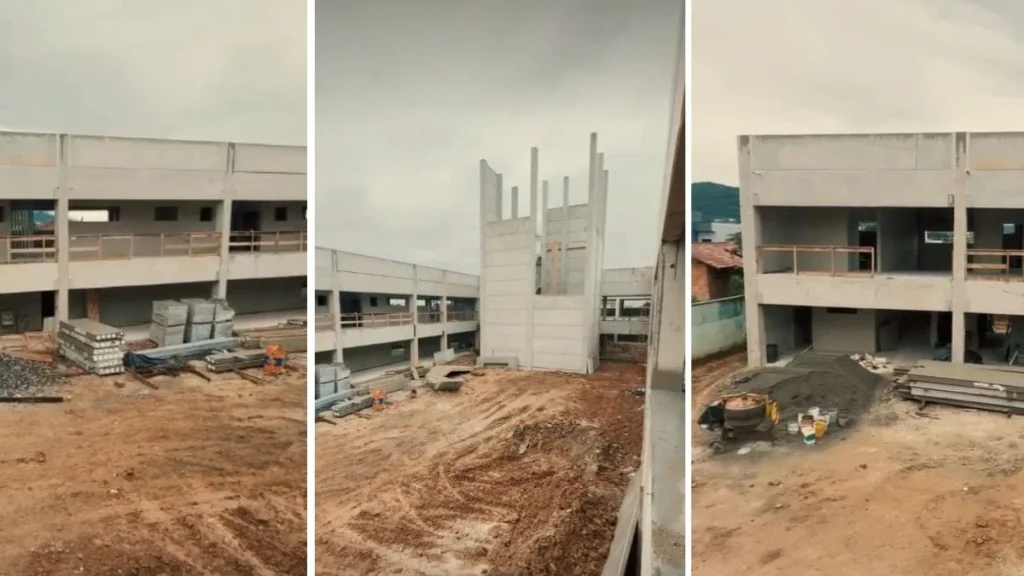 Trabalhadores relatam atraso no pagamento em obra de creche em Joinville Trabalhadores relatam atraso no pagamento em obra de creche em Joinville