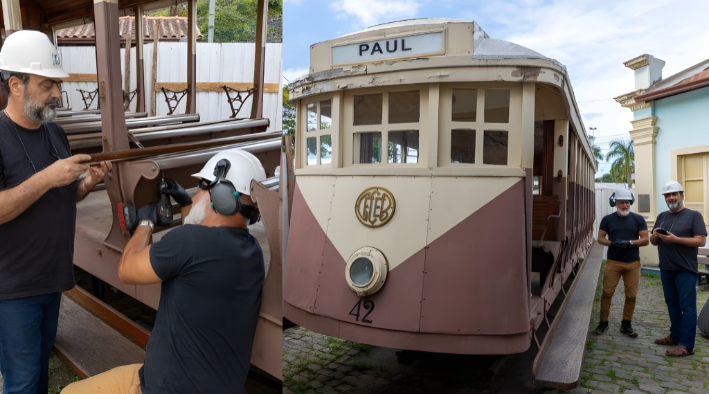 Bonde 42 de Vila Velha: Restauração Preserva História e Cultura Bonde 42 de Vila Velha: Restauração Preserva História e Cultura