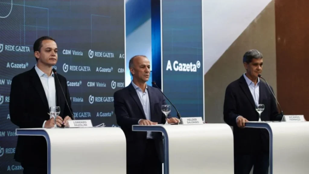 Debate no Espírito Santo destaca economia, segurança e violência contra mulheres entre candidatos ao governo Debate no Espírito Santo destaca economia, segurança e violência contra mulheres entre candidatos ao