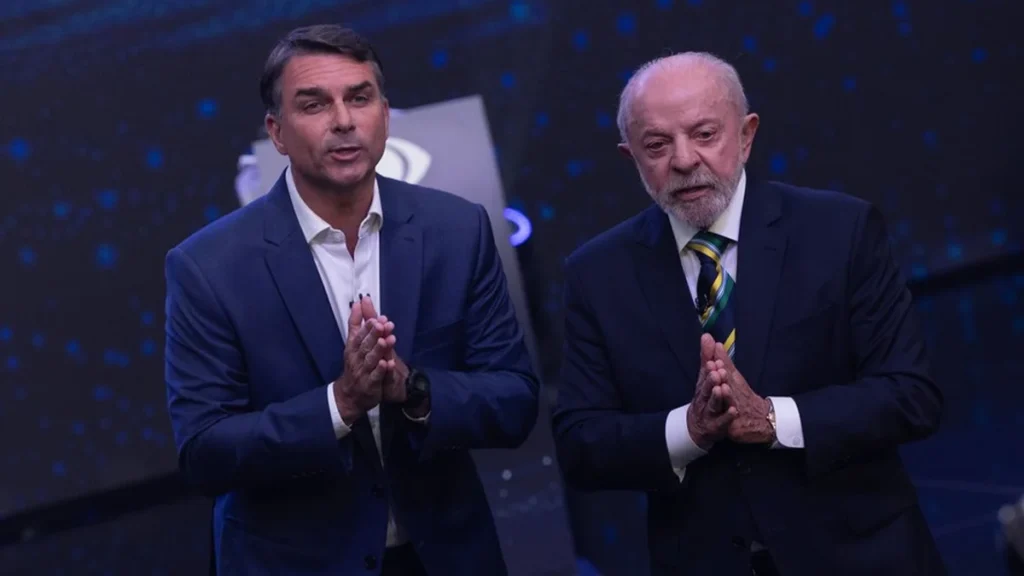 Pesquisa Datafolha e Quaest mostram empate técnico entre Lula e Flávio Bolsonaro após debate na Globo Pesquisa Datafolha e Quaest mostram empate técnico entre Lula e Flávio Bolsonaro após debate na Glob
