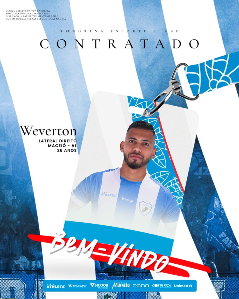 Londrina Contrata Weverton: Lateral Ex-Cruzeiro e Vasco Se Junta ao Tubarão Londrina Contrata Weverton: Lateral Ex-Cruzeiro e Vasco Se Junta ao Tubarão