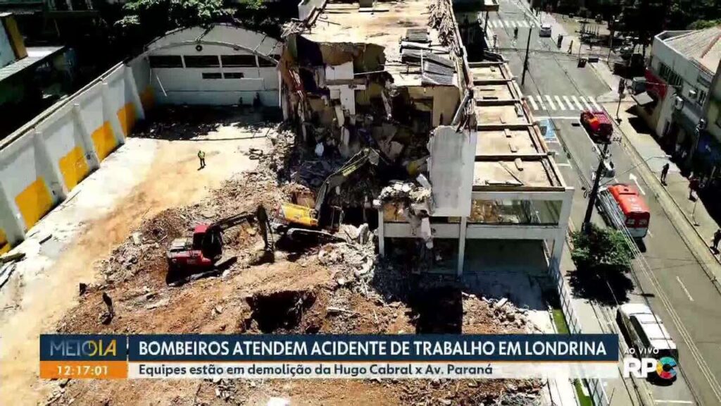 Operário Soterrado em Acidente de Demolição no Centro de Londrina