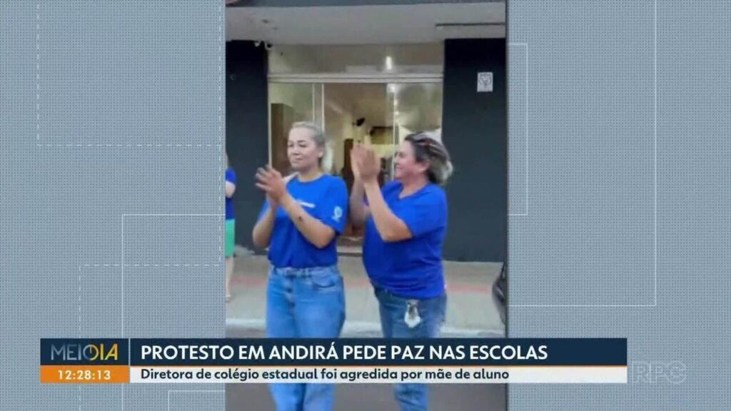 Protesto em Andirá Exige Paz nas Escolas: Comunidade Unida pela Segurança