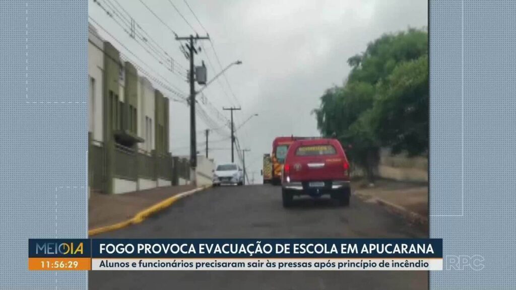 Incêndio em Equipamento Eletrônico Leva a Evacuação de Escola em Apucarana Incêndio em Equipamento Eletrônico Leva a Evacuação de Escola em Apucarana