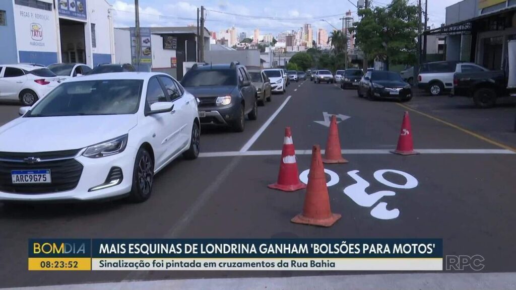 Londrina Expande Faixas Exclusivas para Motociclistas no Centro da Cidade