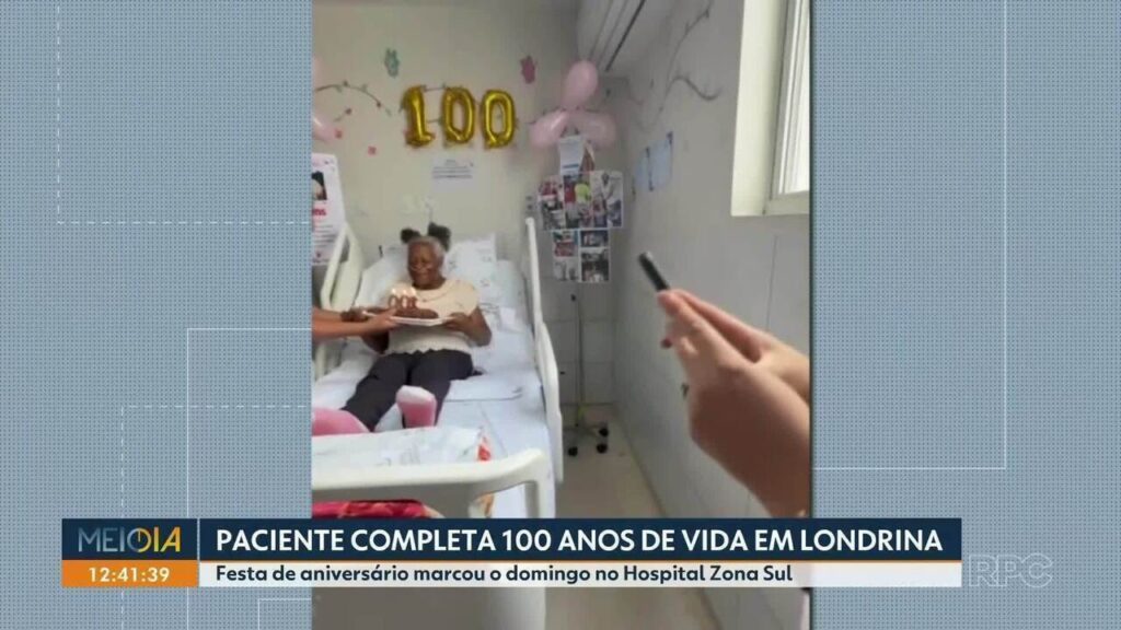 Centenário Celebrado com Festa Surpresa no Hospital Zona Sul de Londrina Centenário Celebrado com Festa Surpresa no Hospital Zona Sul de Londrina