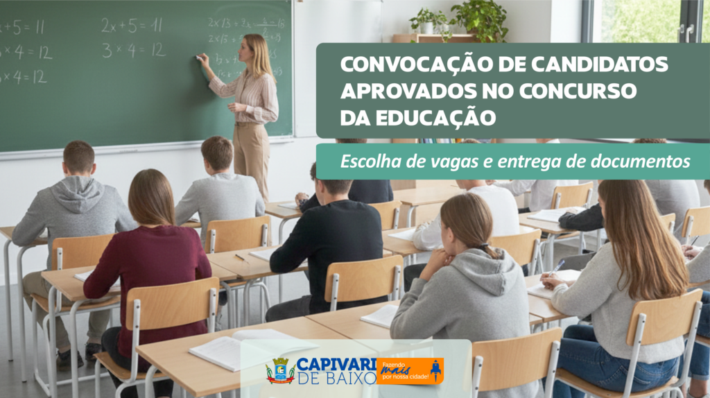 Cronograma de Entrega de Documentos para Aprovados no Concurso da Educação em Capivari de Baixo Cronograma de Entrega de Documentos para Aprovados no Concurso da Educação em Capivari de Baixo