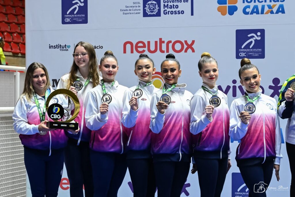 São Caetano brilha na Ginástica Rítmica: Vice-campeã brasileira e terceiro lugar infantil Imagem do artigo