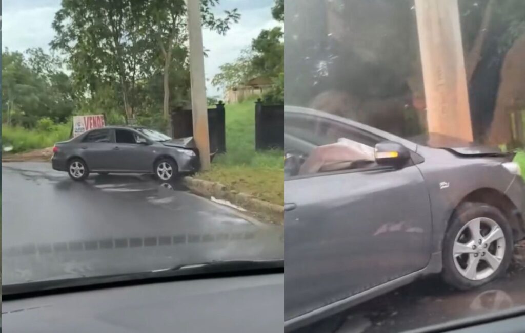 Motorista Perde Controle e Colide com Poste em Cuiabá; Assista ao Vídeo Motorista Perde Controle e Colide com Poste em Cuiabá; Assista ao Vídeo