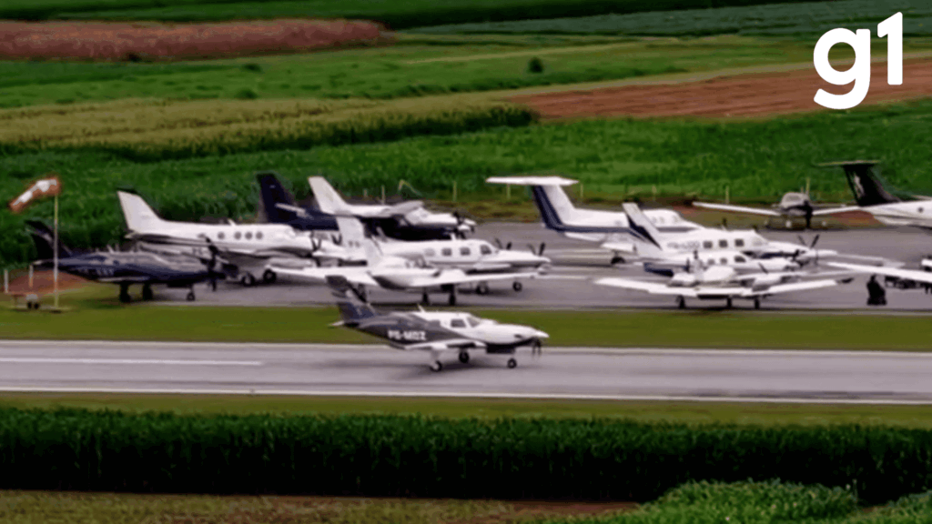Impressionante Exibição: Dezenas de Aeronaves Atraem Olhares no Show Safra de MT