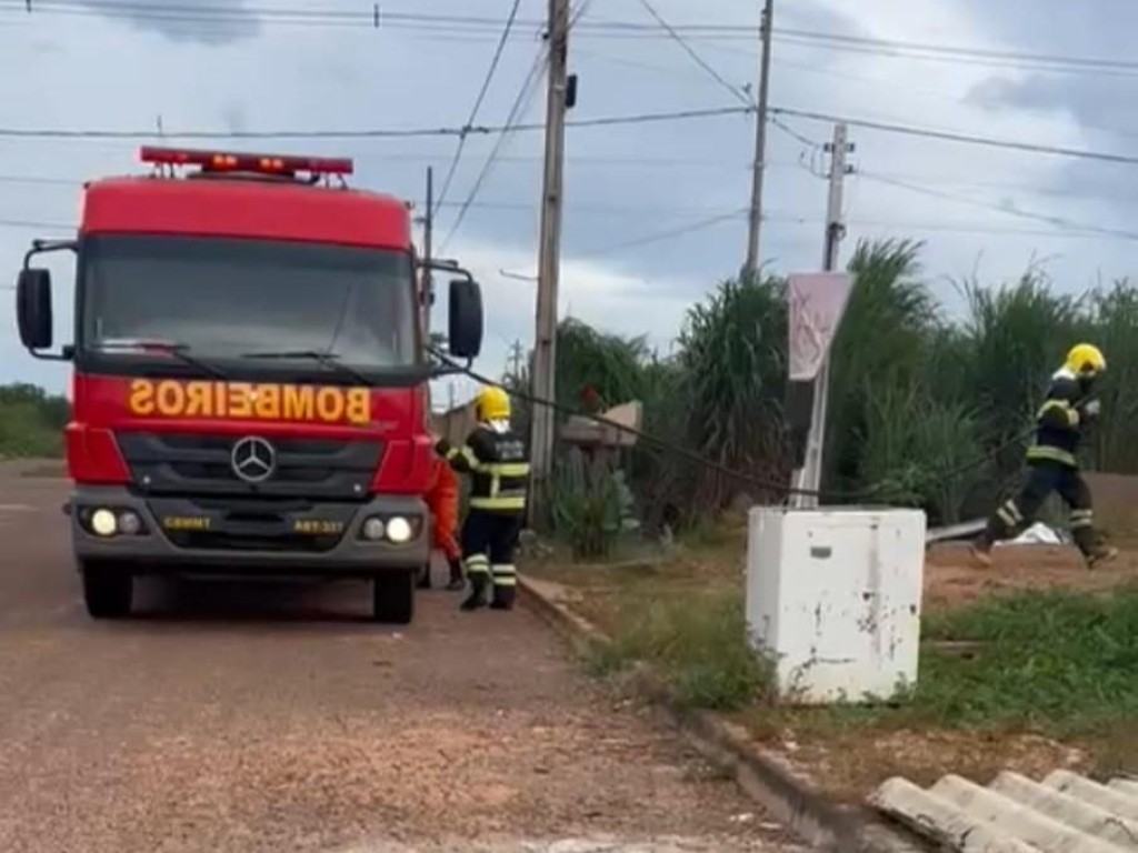 Incêndio em Residência: Bombeiros Agem Rapidamente para Controlar Chamas Incêndio em Residência: Bombeiros Agem Rapidamente para Controlar Chamas