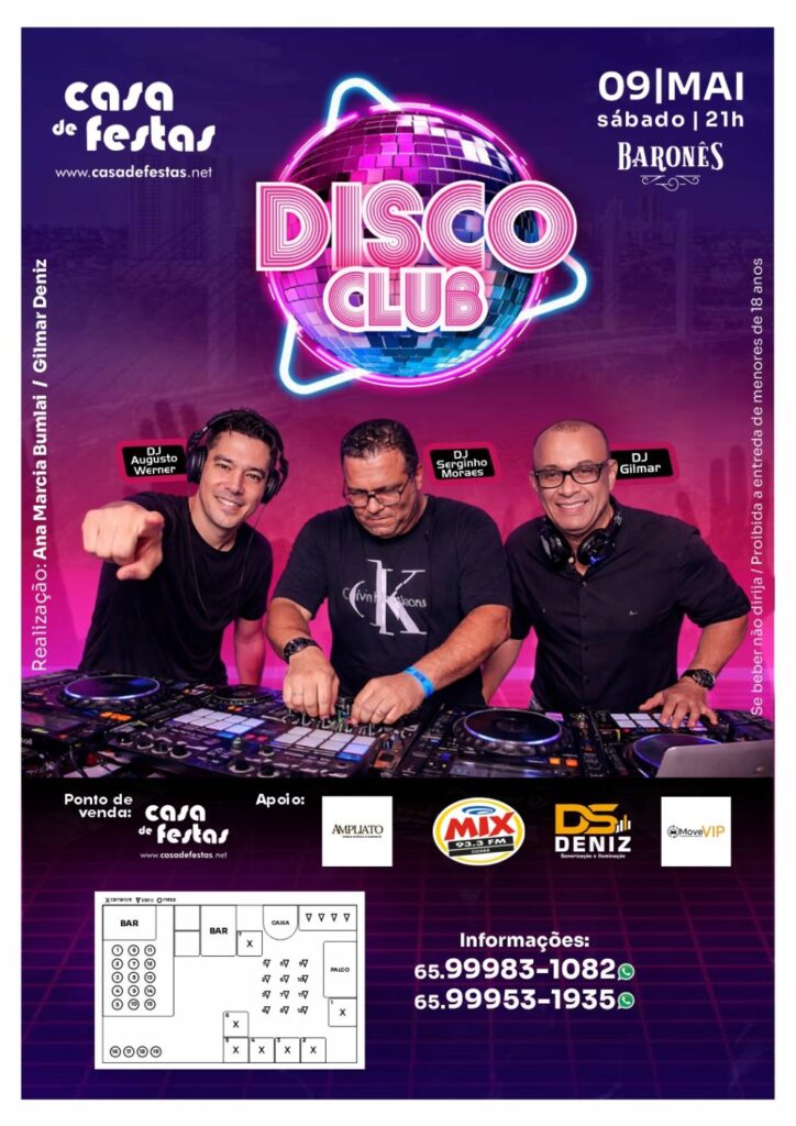 Festa Disco Clube: Ritmos Icônicos Retornam em Grande Estilo