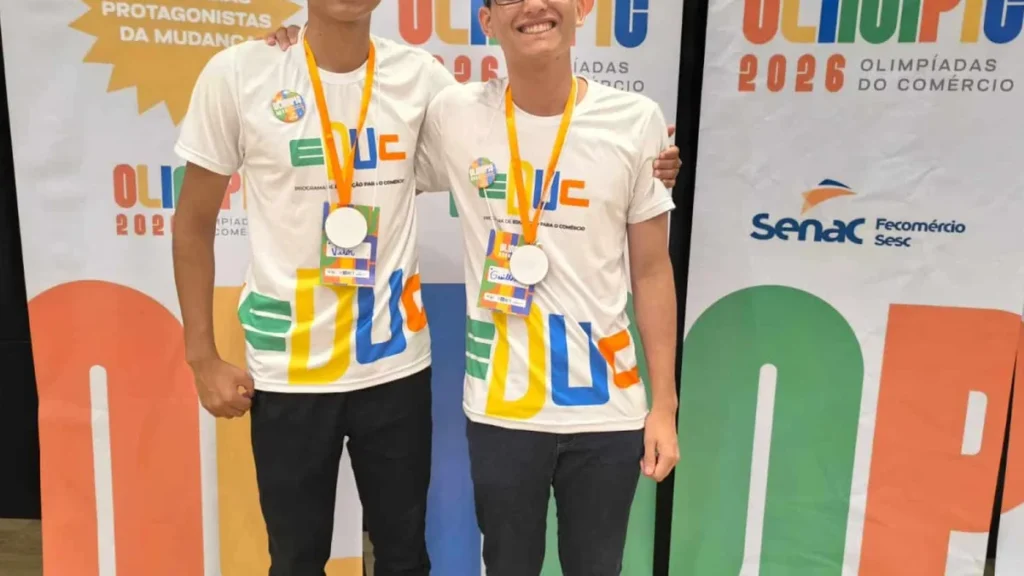 Estudantes de Mato Grosso conquistam o 1º lugar na OLIMPIC 2026 com projeto inovador que integra tecnologia e saúde Estudantes de Mato Grosso conquistam o 1º lugar na OLIMPIC 2026 com projeto inovador que integra tec
