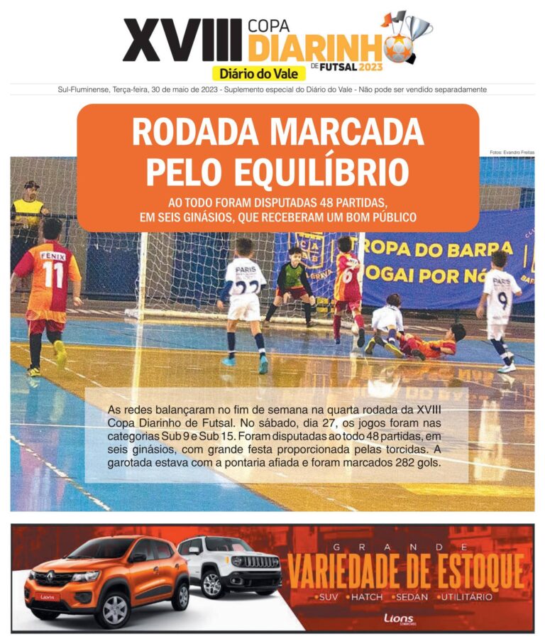 Copa Diarinho: Rodada Empolgante com 48 Partidas e 282 Gols Imagem do artigo