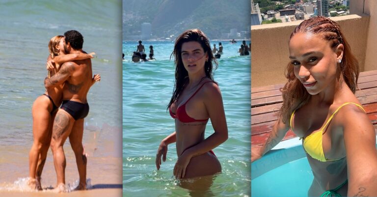 Famosos Aproveitam Dia de Sol Radiante no Rio de Janeiro