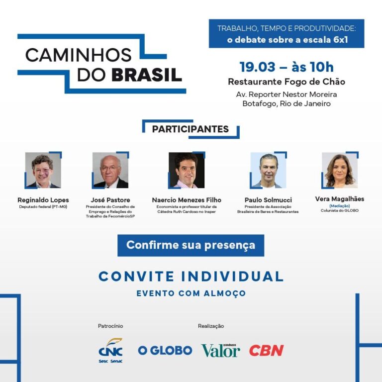 Mudança na Jornada de Trabalho 6×1: O que Esperar do Debate ‘Caminhos do Brasil’ Mudança na Jornada de Trabalho 6x1: O que Esperar do Debate ‘Caminhos do Brasil’