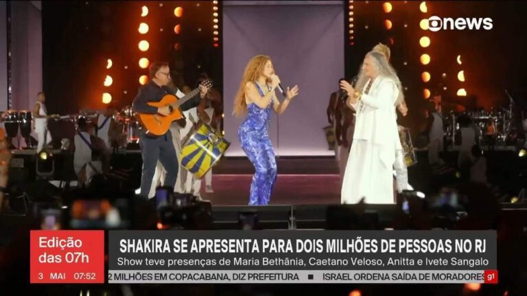 Shakira brilha em Copacabana: imprensa internacional exalta a rainha do pop latino