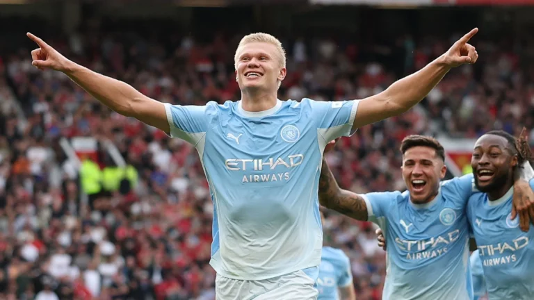 Erling Haaland Estabelece Novo Recorde no Dérbi de Manchester com Vitória Histórica do City Erling Haaland Estabelece Novo Recorde no Dérbi de Manchester com Vitória Histórica do City