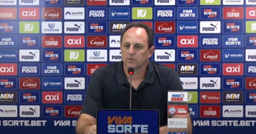 Rogério Ceni Destaca a Intensidade do Bahia Após Vitória: “É o Superman que Não se Entrega” Imagem do artigo