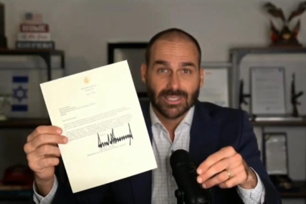 Eduardo Bolsonaro Revela Carta de Trump e Envia Aviso Urgente ao Brasil Imagem do artigo