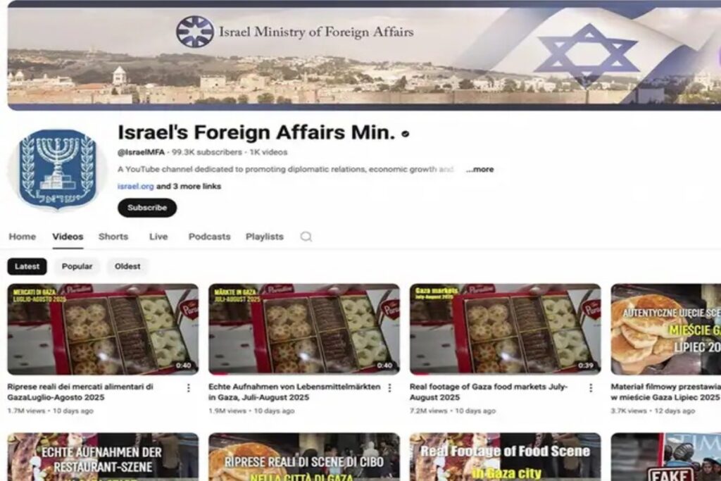 Israel e a Campanha Publicitária: A Negação da Fome em Gaza Imagem do artigo