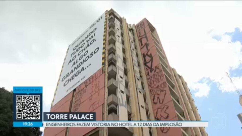 Implosão do Hotel Torre Palace: 165 kg de explosivos programados para um evento histórico em Brasília Implosão do Hotel Torre Palace: 165 kg de explosivos programados para um evento histórico em Brasíli