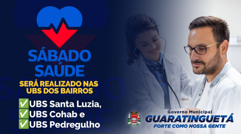 Guaratinguetá Promove Sábado Saúde: Consulta e Vacinação em um Só Dia Guaratinguetá Promove Sábado Saúde: Consulta e Vacinação em um Só Dia