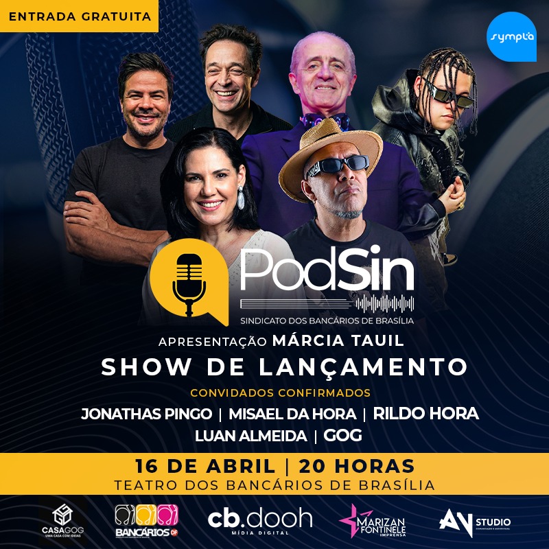 PodSin: A Cultura se Renova em Brasília com Show de Rildo Hora e GOG PodSin: A Cultura se Renova em Brasília com Show de Rildo Hora e GOG
