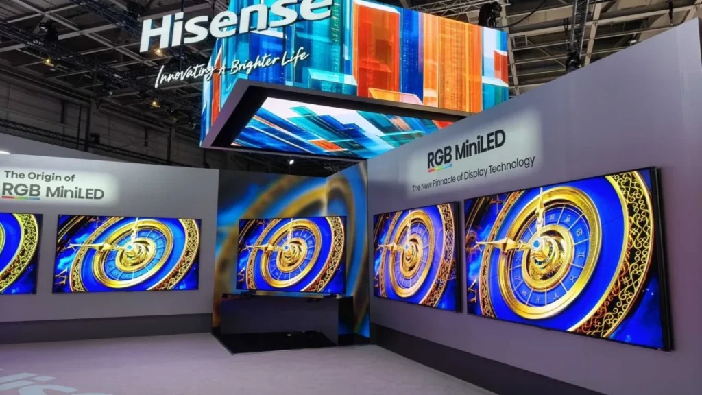 Hisense apresenta TVs com tecnologia RGB MiniLED evo e foco em conforto visual