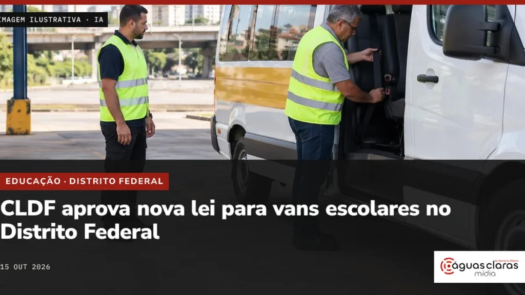 CLDF aprova regras rigorosas para vans escolares no Distrito Federal