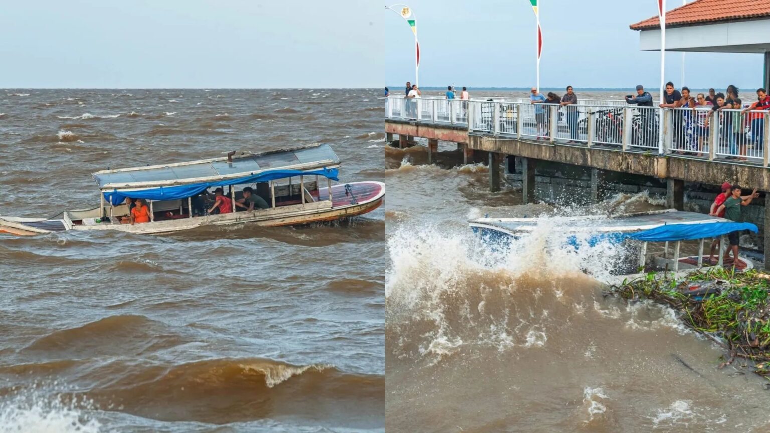 Naufrágio em Macapá: Barco Pequeno Vira na Orla do Rio Amazonas sem Feridos Imagem do artigo