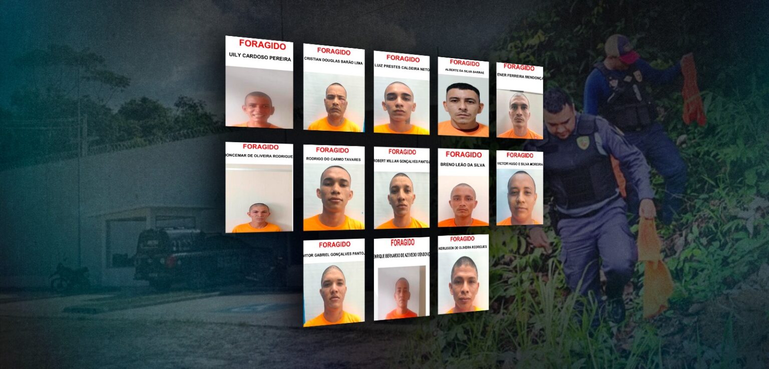 Forças de Segurança Intensificam Buscas por 14 Detentos Fugitivos no Amazonas Forças de Segurança Intensificam Buscas por 14 Detentos Fugitivos no Amazonas