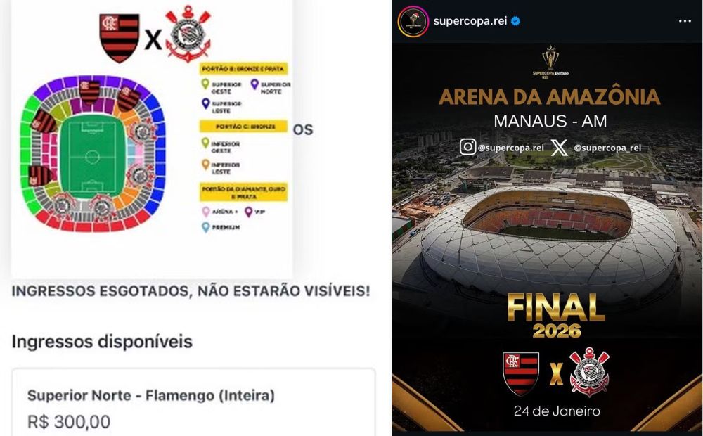 Golpes e Fake News: Ingressos Falsos da Supercopa Rei em Manaus Golpes e Fake News: Ingressos Falsos da Supercopa Rei em Manaus