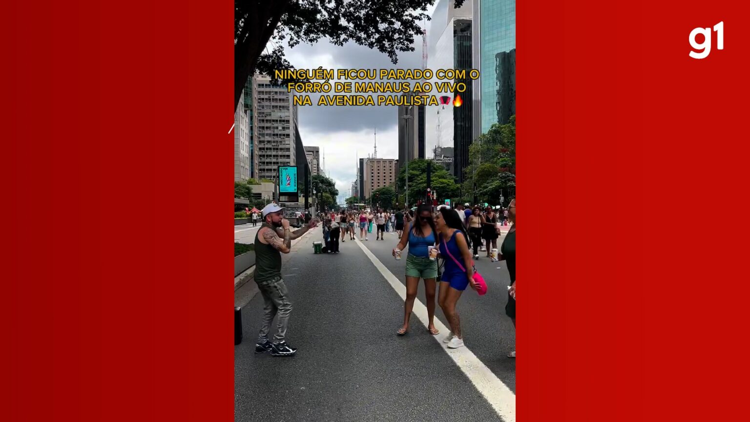 Artista de Manaus Viraliza ao Cantar Forró de Galeroso na Avenida Paulista